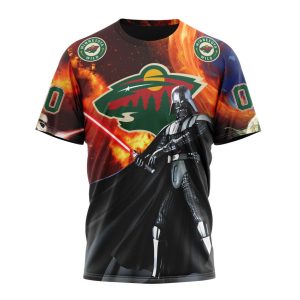 Customized NHL Minnesota Wild Specialized Darth Vader Star Wars Unisex Tshirt TS4129