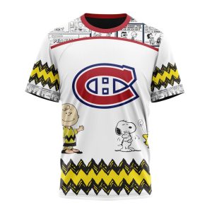 Customized NHL Montreal Canadiens Special Snoopy Design Unisex Tshirt TS4140