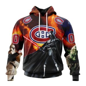 Customized NHL Montreal Canadiens Specialized Darth Vader Star Wars Unisex Pullover Hoodie