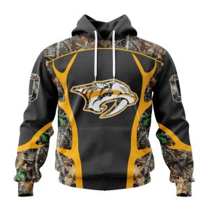 Customized NHL Nashville Predators Special Camo Hunting Design Unisex Hoodie