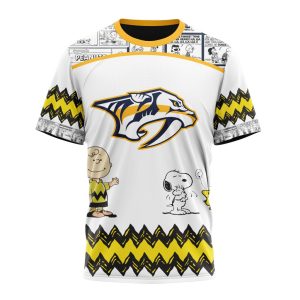 Customized NHL Nashville Predators Special Snoopy Design Unisex Tshirt TS4153