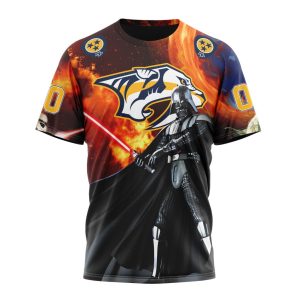 Customized NHL Nashville Predators Specialized Darth Vader Star Wars Unisex Tshirt TS4154
