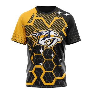 Customized NHL Nashville Predators Specialized Design With MotoCross Style Unisex Tshirt TS4156