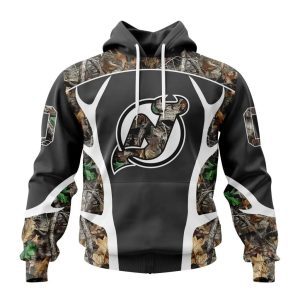 Customized NHL New Jersey Devils Special Camo Hunting Design Unisex Hoodie