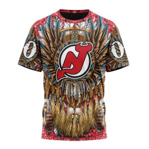 Customized NHL New Jersey Devils Special Native Costume Design Unisex Tshirt TS4164