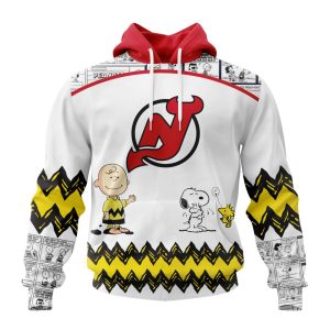 Customized NHL New Jersey Devils Special Snoopy Design Unisex Pullover Hoodie