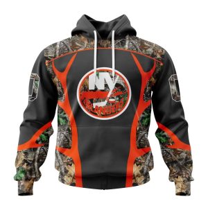 Customized NHL New York Islanders Special Camo Hunting Design Unisex Hoodie