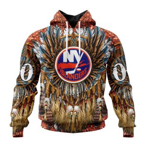 Customized NHL New York Islanders Special Native Costume Design Unisex Pullover Hoodie