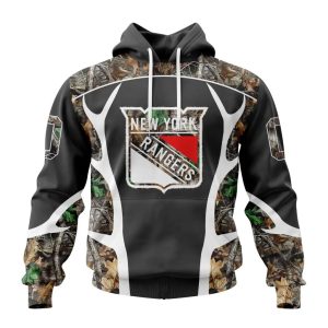 Customized NHL New York Rangers Special Camo Hunting Design Unisex Hoodie