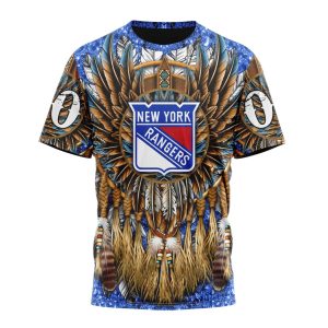 Customized NHL New York Rangers Special Native Costume Design Unisex Tshirt TS4190