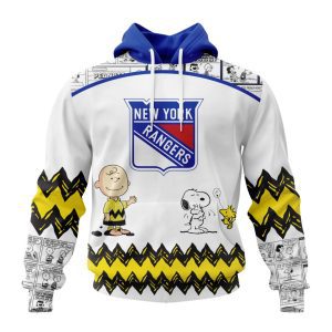 Customized NHL New York Rangers Special Snoopy Design Unisex Pullover Hoodie
