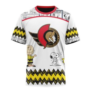 Customized NHL Ottawa Senators Special Snoopy Design Unisex Tshirt TS4204