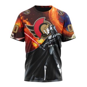 Customized NHL Ottawa Senators Specialized Darth Vader Star Wars Unisex Tshirt TS4205