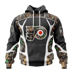 Customized NHL Philadelphia Flyers Special Camo Hunting Design Unisex Hoodie