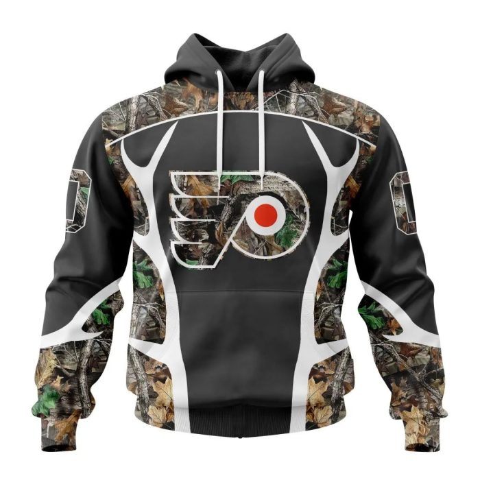 Customized NHL Philadelphia Flyers Special Camo Hunting Design Unisex Hoodie