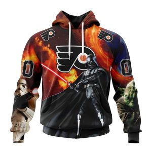 Customized NHL Philadelphia Flyers Specialized Darth Vader Star Wars Unisex Pullover Hoodie