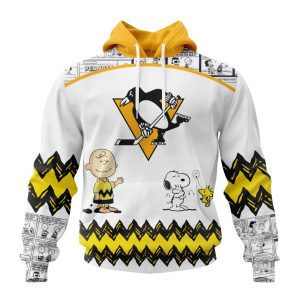 Customized NHL Pittsburgh Penguins Special Snoopy Design Unisex Pullover Hoodie