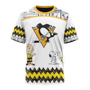 Customized NHL Pittsburgh Penguins Special Snoopy Design Unisex Tshirt TS4230