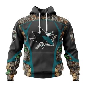 Customized NHL San Jose Sharks Special Camo Hunting Design Unisex Hoodie