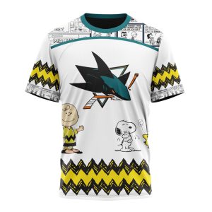 Customized NHL San Jose Sharks Special Snoopy Design Unisex Tshirt TS4242