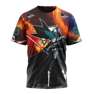 Customized NHL San Jose Sharks Specialized Darth Vader Star Wars Unisex Tshirt TS4243