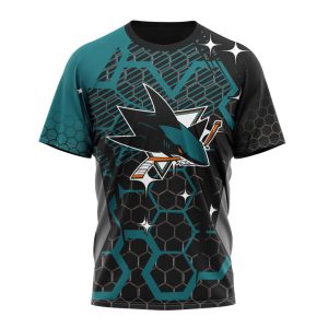 Customized NHL San Jose Sharks Specialized Design With MotoCross Style Unisex Tshirt TS4245