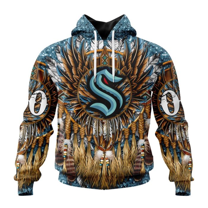 Customized NHL Seattle Kraken Special Native Costume Design Unisex Pullover Hoodie