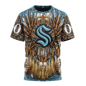 Customized NHL Seattle Kraken Special Native Costume Design Unisex Tshirt TS4253