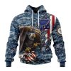 Customized NHL St. Louis Blues Honor US Navy Veterans Unisex Pullover Hoodie