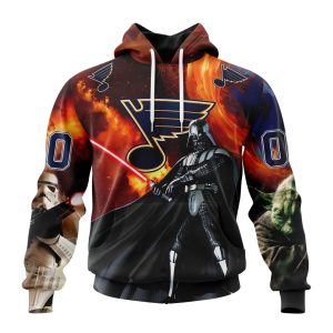Customized NHL St. Louis Blues Specialized Darth Vader Star Wars Unisex Pullover Hoodie