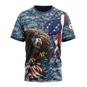 Customized NHL Tampa Bay Lightning Honor US Navy Veterans Unisex Tshirt TS4276