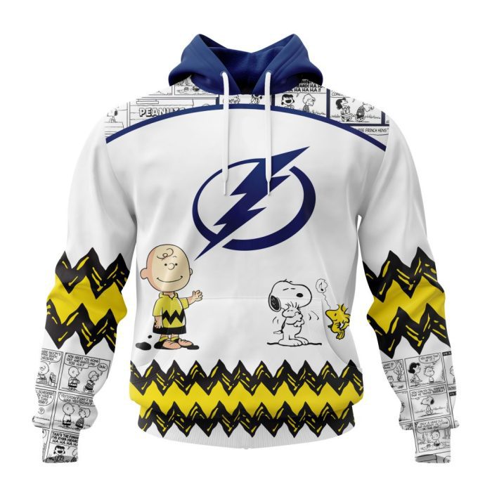 Customized NHL Tampa Bay Lightning Special Snoopy Design Unisex Pullover Hoodie