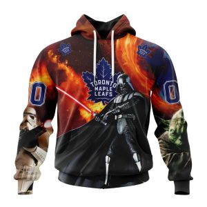 Customized NHL Toronto Maple Leafs Specialized Darth Vader Star Wars Unisex Pullover Hoodie