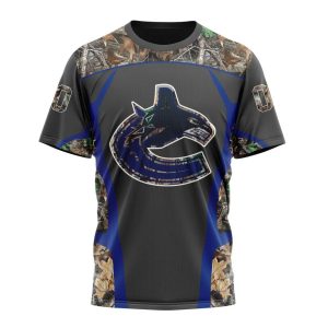 Customized NHL Vancouver Canucks Special Camo Hunting Design Unisex Tshirt TS4302