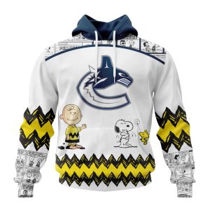 Customized NHL Vancouver Canucks Special Snoopy Design Unisex Pullover Hoodie