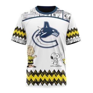 Customized NHL Vancouver Canucks Special Snoopy Design Unisex Tshirt TS4306