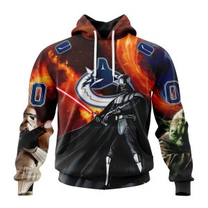 Customized NHL Vancouver Canucks Specialized Darth Vader Star Wars Unisex Pullover Hoodie