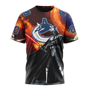 Customized NHL Vancouver Canucks Specialized Darth Vader Star Wars Unisex Tshirt TS4307