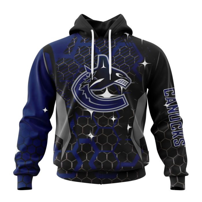 Customized NHL Vancouver Canucks Specialized Design With MotoCross Style Unisex Pullover Hoodie