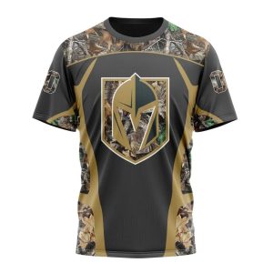 Customized NHL Vegas Golden Knights Special Camo Hunting Design Unisex Tshirt TS4315