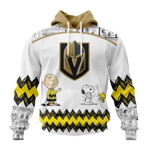 Customized NHL Vegas Golden Knights Special Snoopy Design Unisex Pullover Hoodie