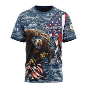 Customized NHL Washington Capitals Honor US Navy Veterans Unisex Tshirt TS4327