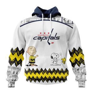 Customized NHL Washington Capitals Special Snoopy Design Unisex Pullover Hoodie