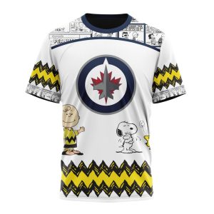 Customized NHL Winnipeg Jets Special Snoopy Design Unisex Tshirt TS4344