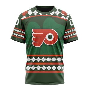 Customized Philadelphia Flyers Green Shamrock Celebrate St Patrick's Day Unisex Tshirt TS4351