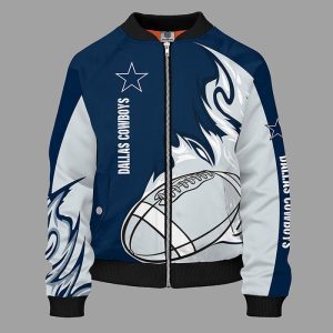 Dallas Cowboys Blue Unisex Bomber Jacket TBJ4874