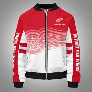 Detroit Red Wings Red Bomber Jacket TBJ4883