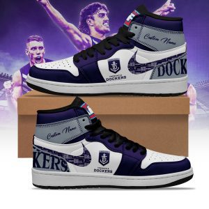 Fremantle Dockers AFL Personalized AJ1 Nike Sneakers High Top Shoes