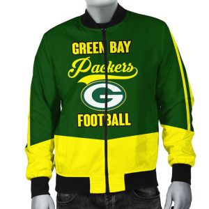 Green Bay Packers Green Yellow Unisex Bomber Jacket TBJ4589