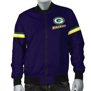 Green Bay Packers Violet Bomber Jacket TBJ4596